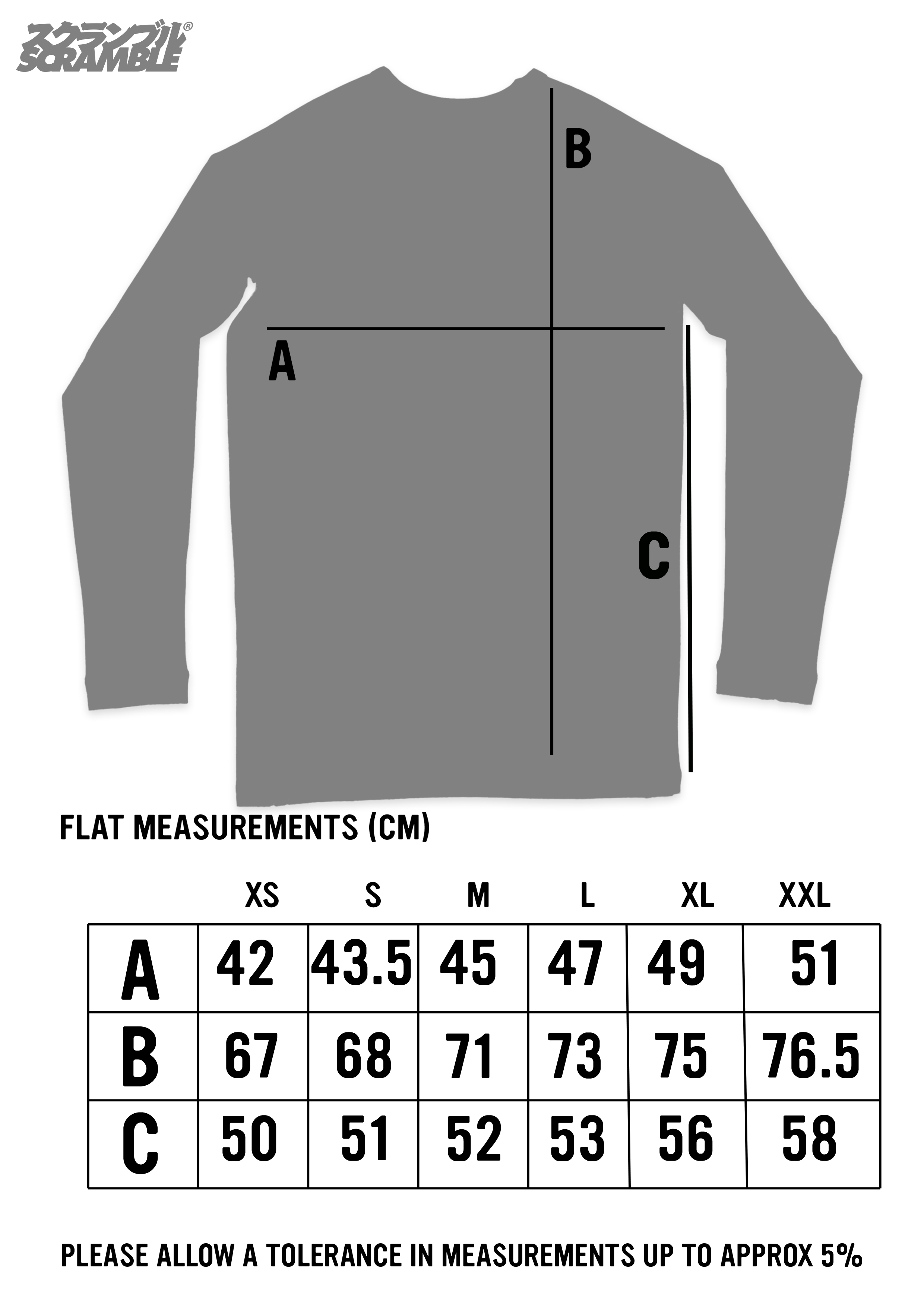 Rash Guard Size Chart